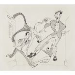 Al Hirschfield Fred Astair in Royal Wedding Etching