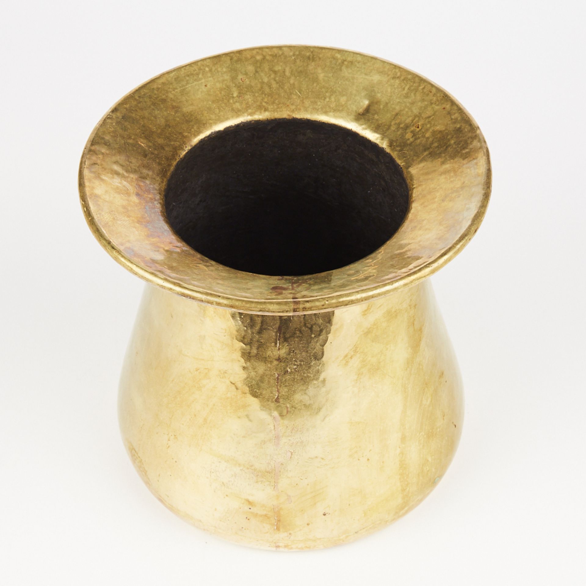 W H Ories New York Hand Wrought Brass Cuspidor - Image 5 of 6