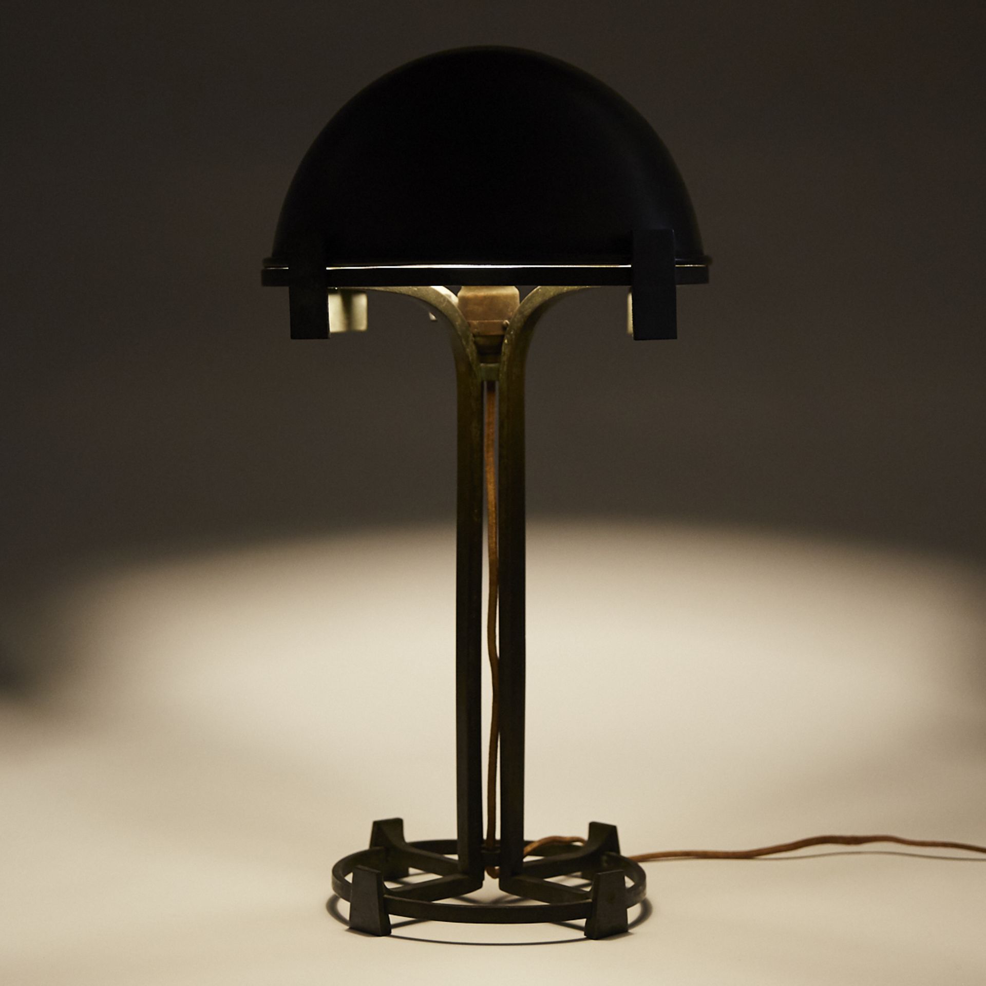 Early 20th c. Secessionist Dome Desk Lamp Mkd Germany - Image 2 of 7