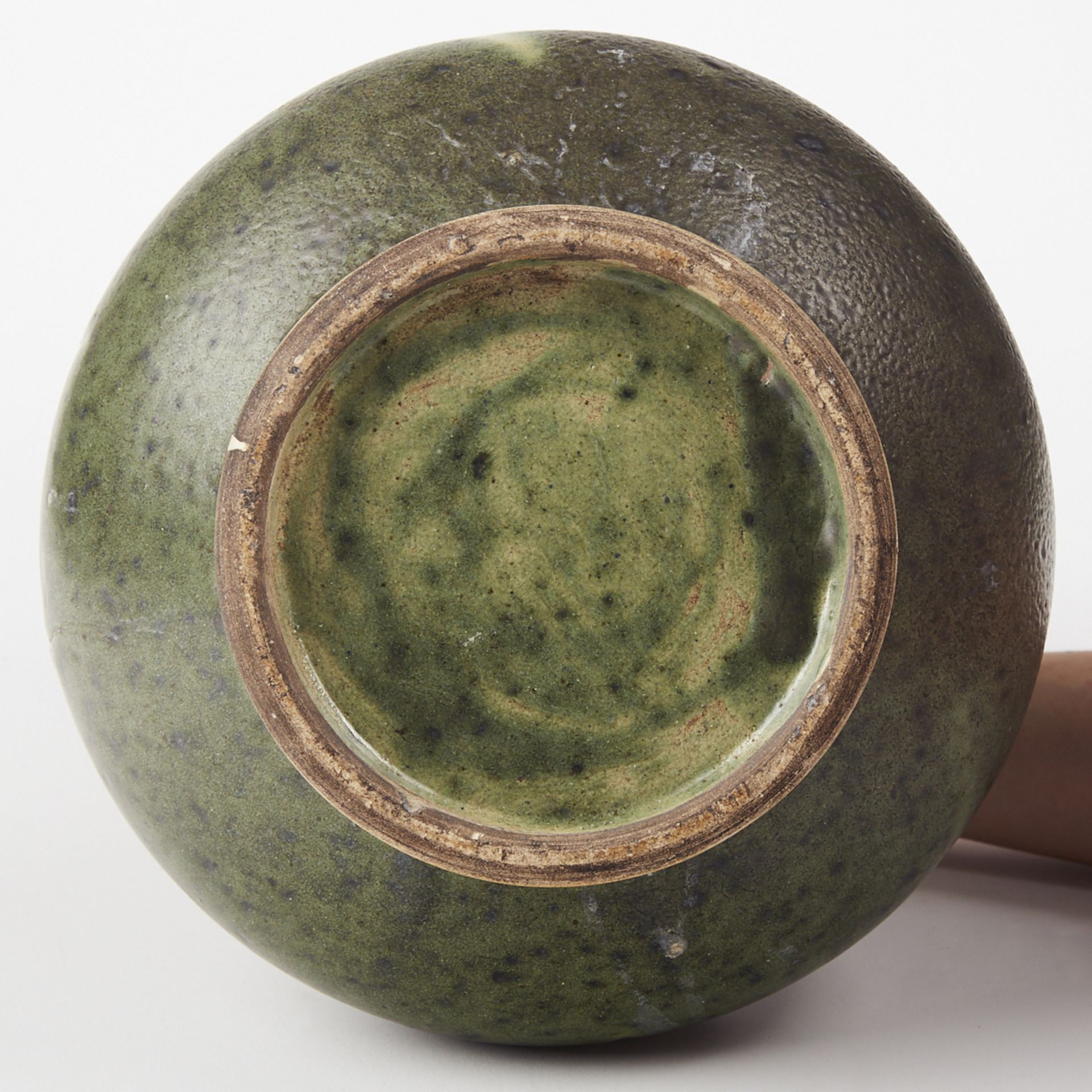 Arts & Crafts Green Pottery Vase - Image 6 of 6