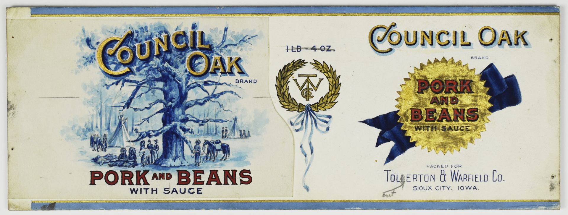 Original Art for Council Oak Pork & Beans Can Label - Image 2 of 5