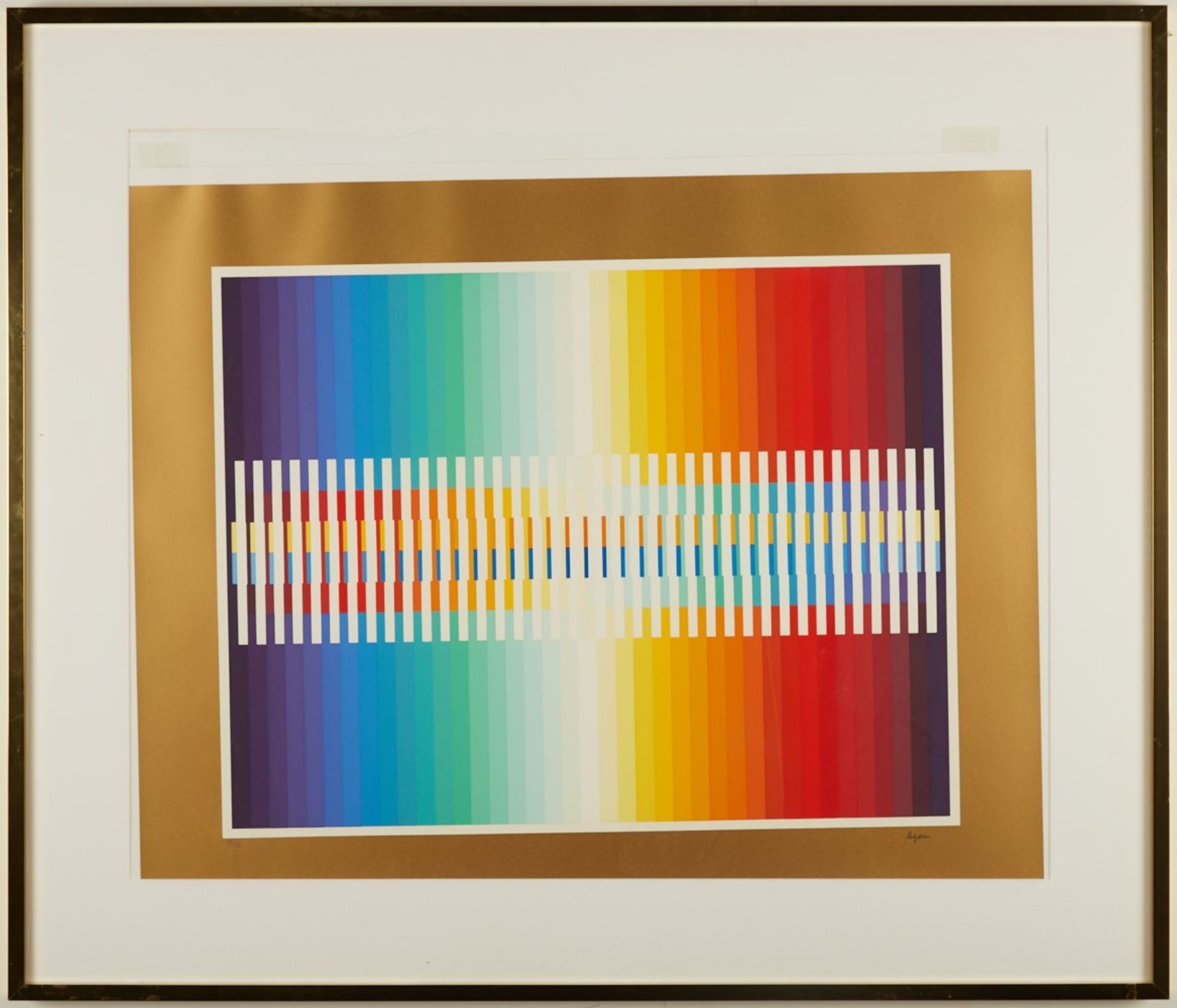 Yaacov Agam "Integrated Rainbow" Silkscreen Serigraph - Bild 2 aus 4