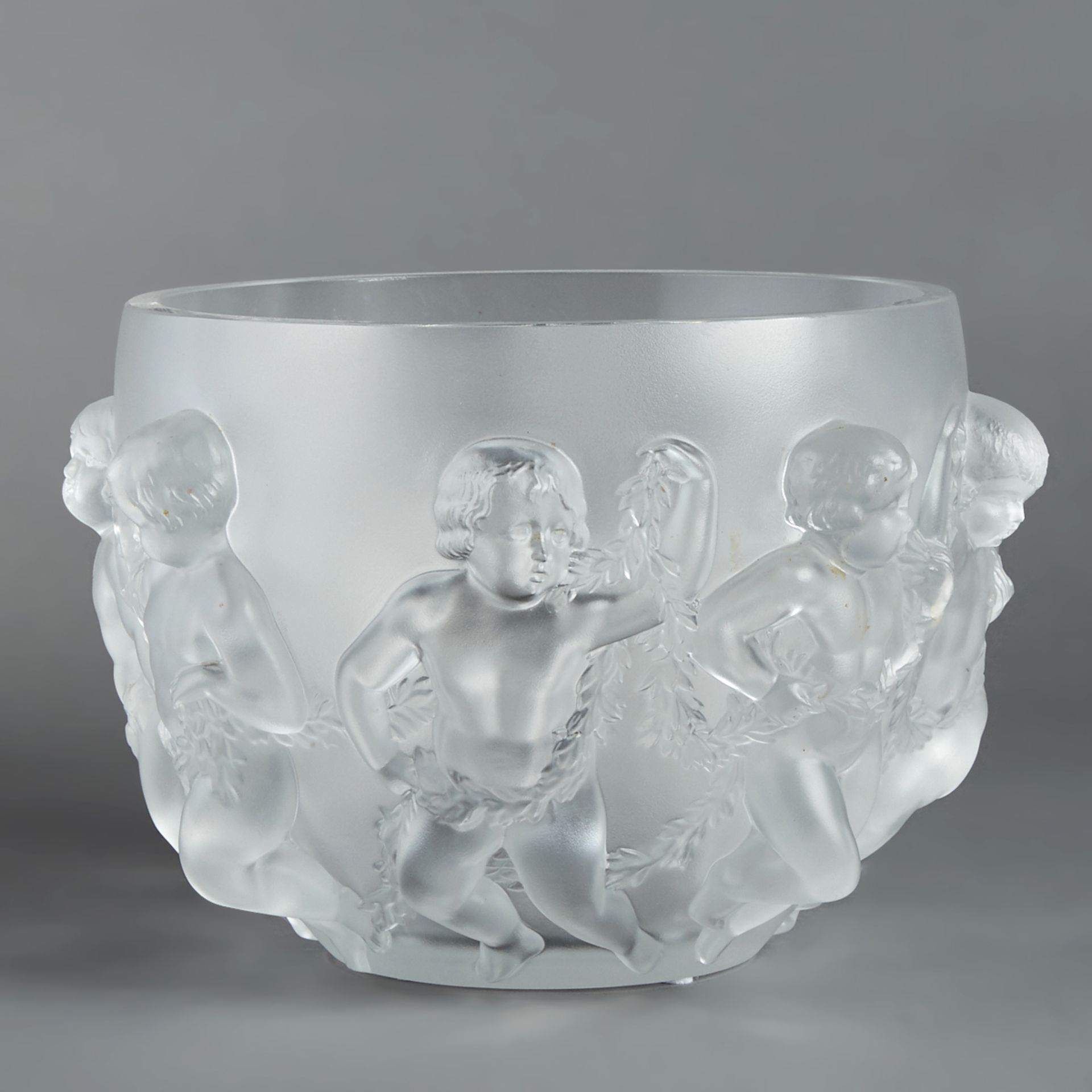Lalique Luxembourg Cherub Glass Bowl - Bild 4 aus 6