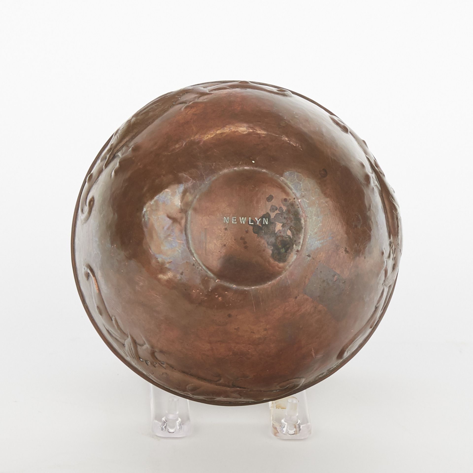 Newlyn School English Arts & Crafts Copper Bowl - Marked - Image 6 of 7