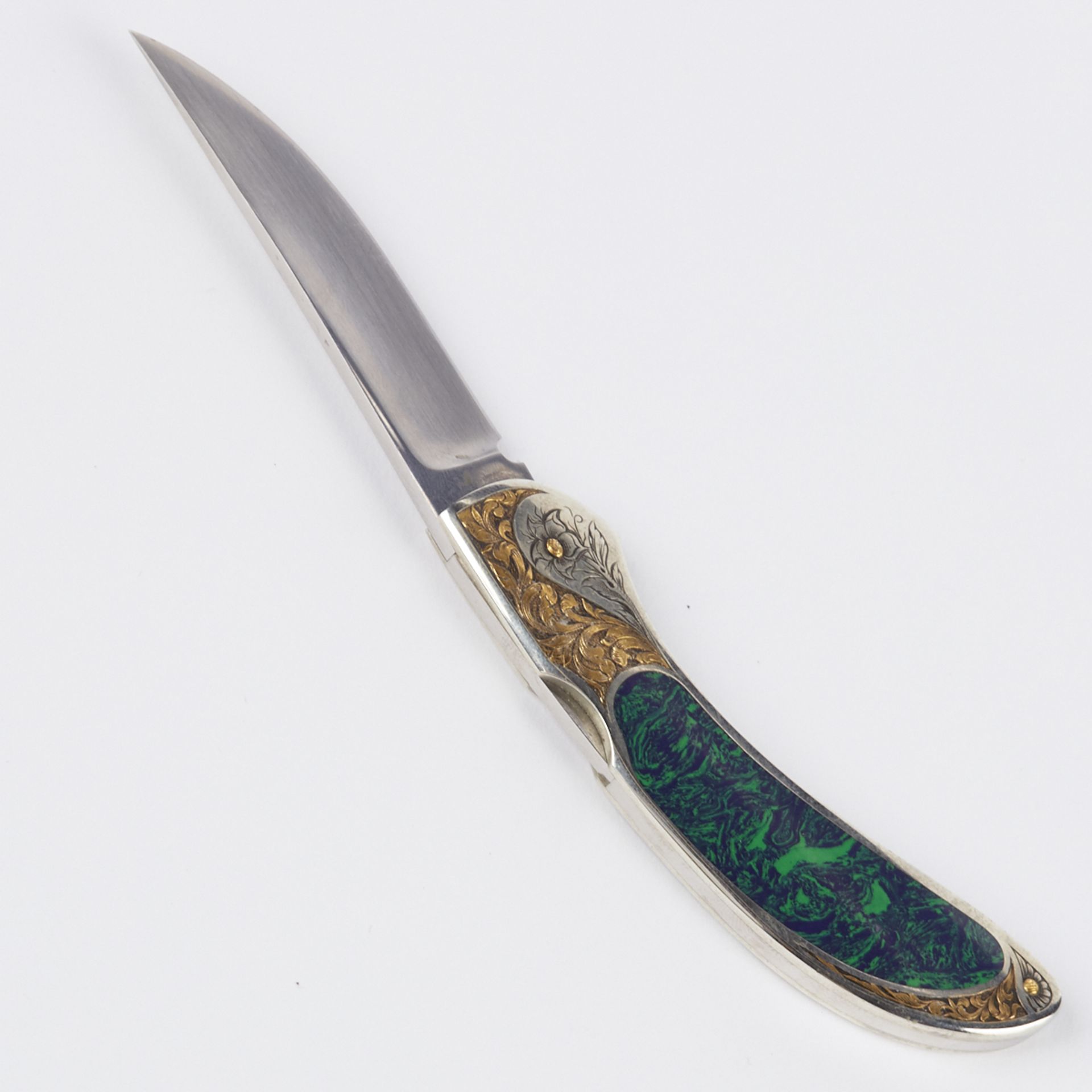 Gil Rudolph Engraved Jim Martin Folding Knife - Bild 3 aus 5