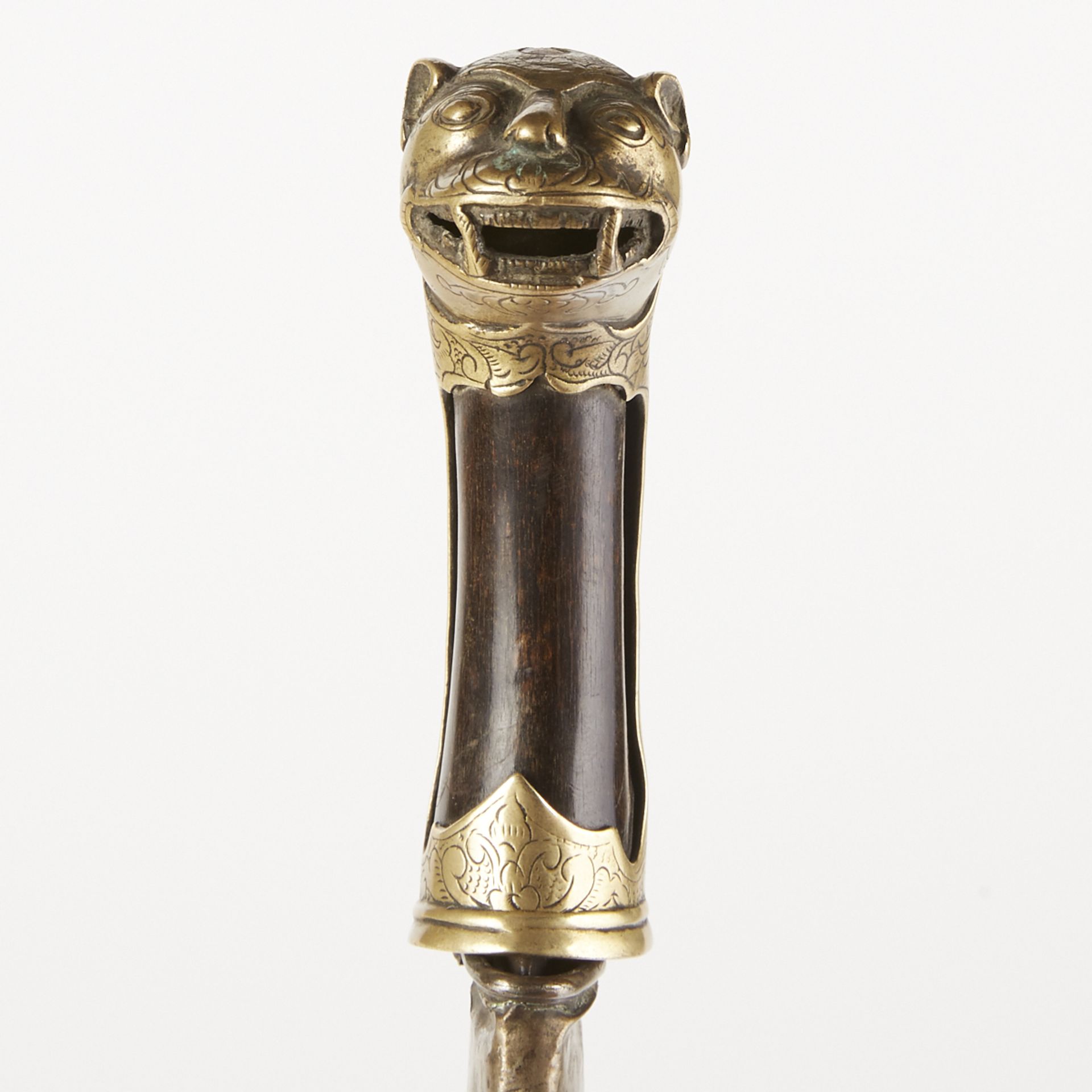 Early 19th c. Vietnamese Guom Sword Tiger Head - Bild 2 aus 6