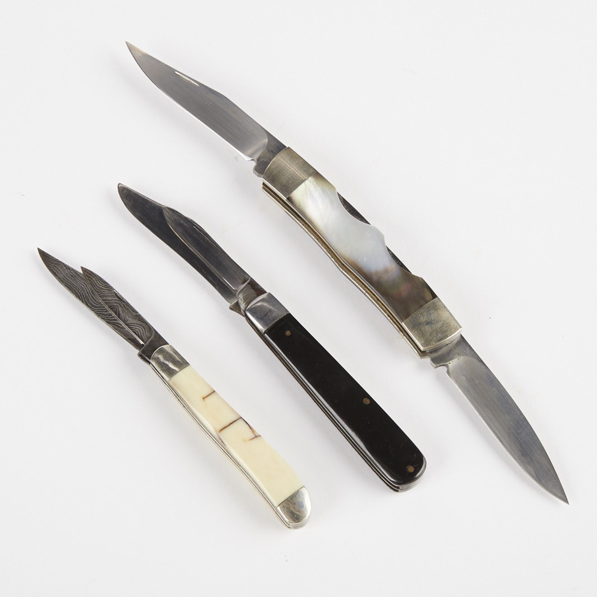 Grp: 3 Double Blade Folding Knives - Hara Shadley Remington - Bild 2 aus 8