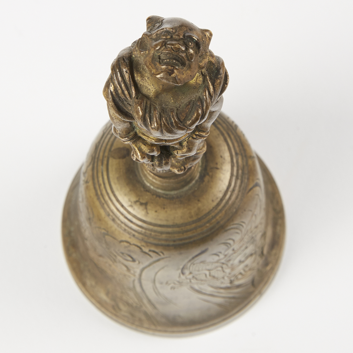 Japanese Bronze Oni Bell Okimono - Signed - Image 6 of 7