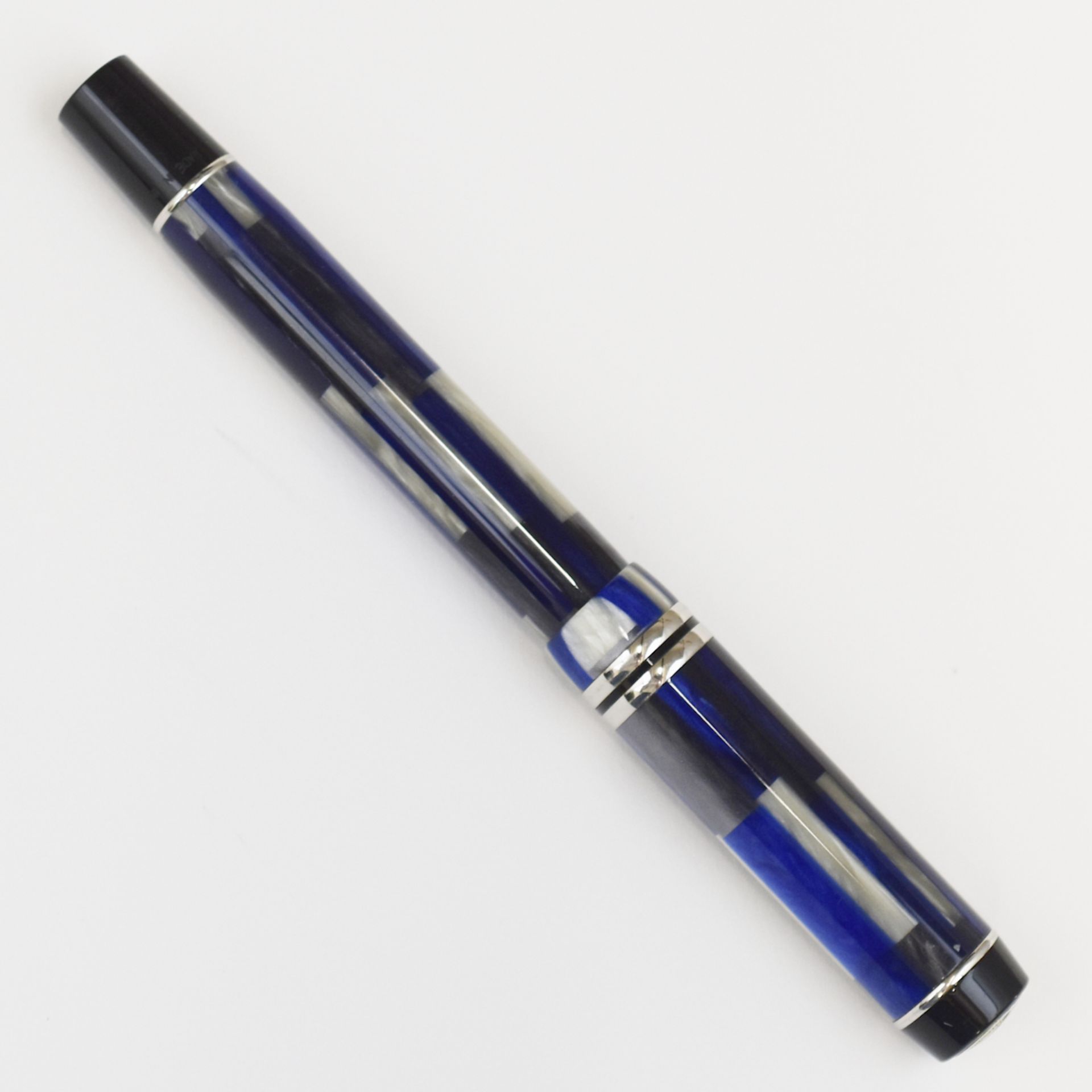 Parker Duofold Mosaic Blue Ballpoint Pen - Bild 3 aus 5