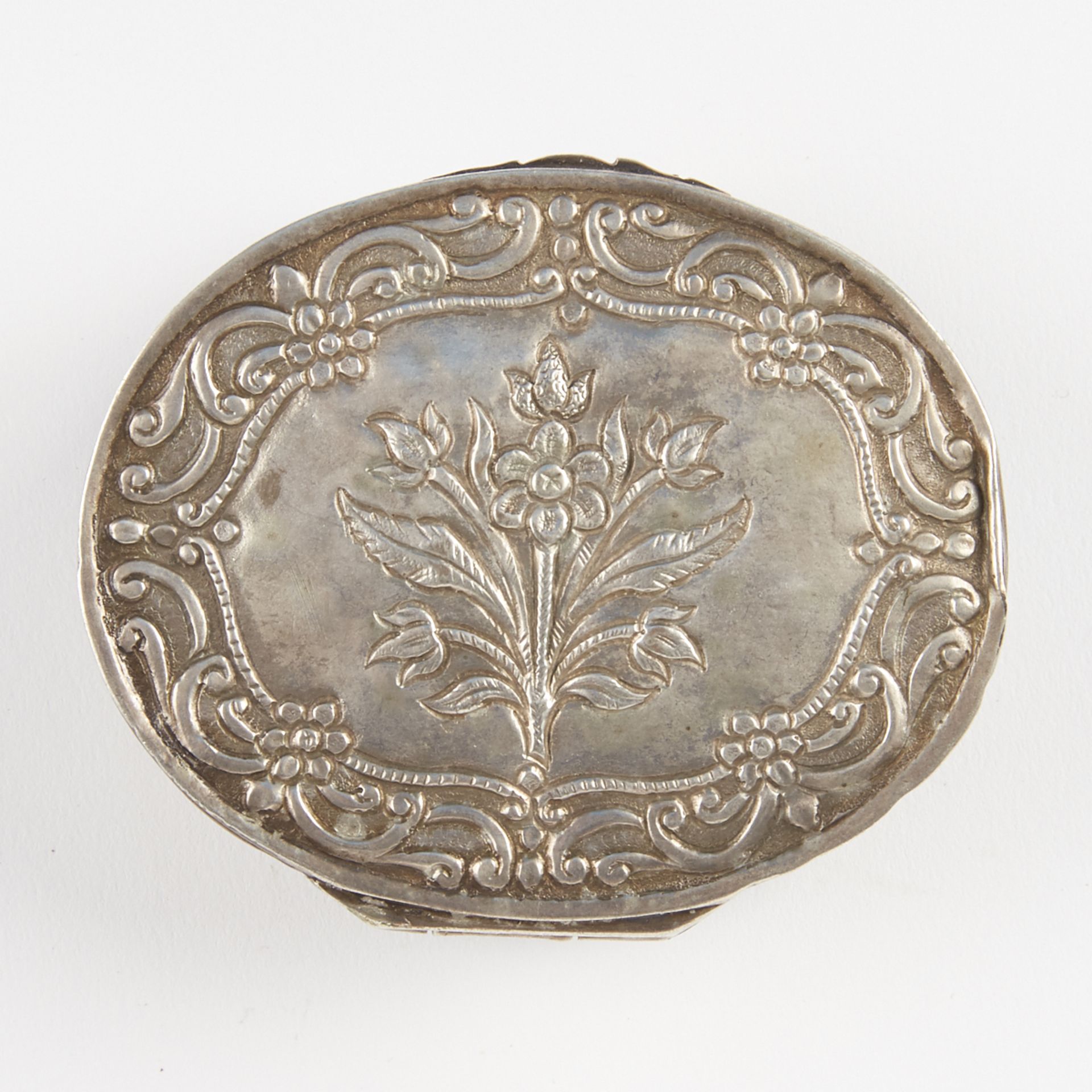 19th c. Islamic Silver Snuff Box - Bild 2 aus 10