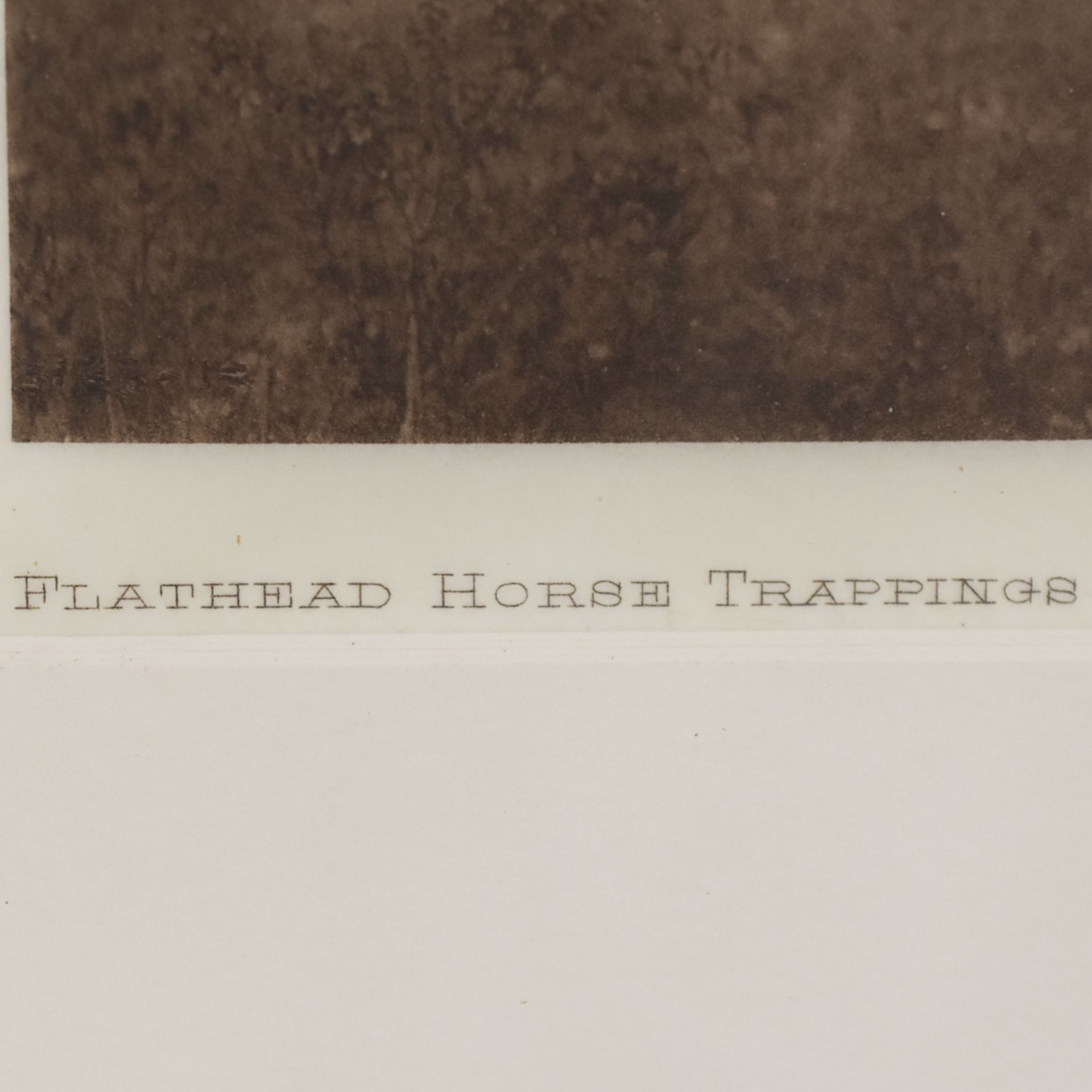 Edward Curtis "Flathead Horse Trappings" Photograph - Bild 3 aus 4