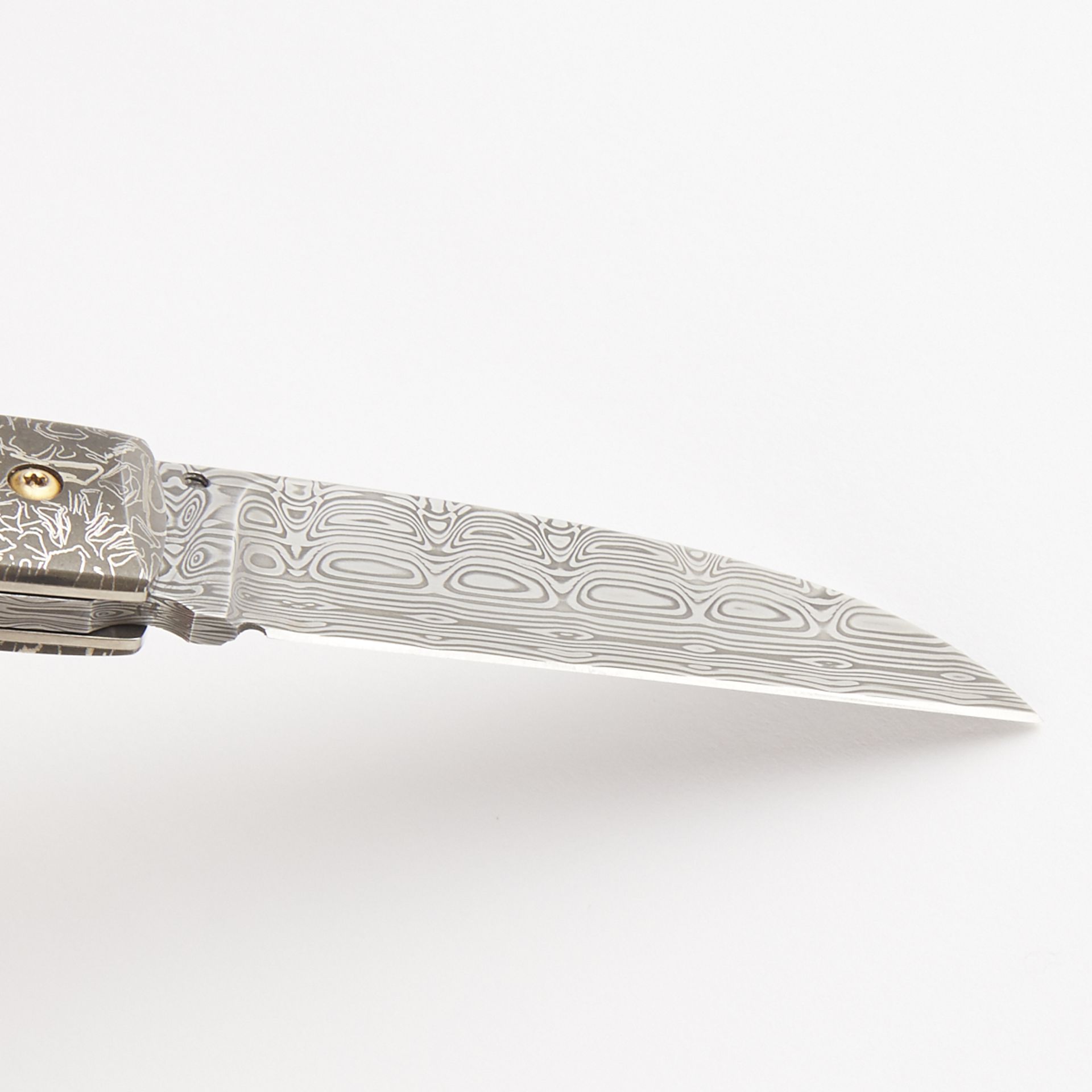 Grp: 3 E. L. Iverson Knives w/ Folding Knives Meteorite Ruby - Bild 5 aus 9