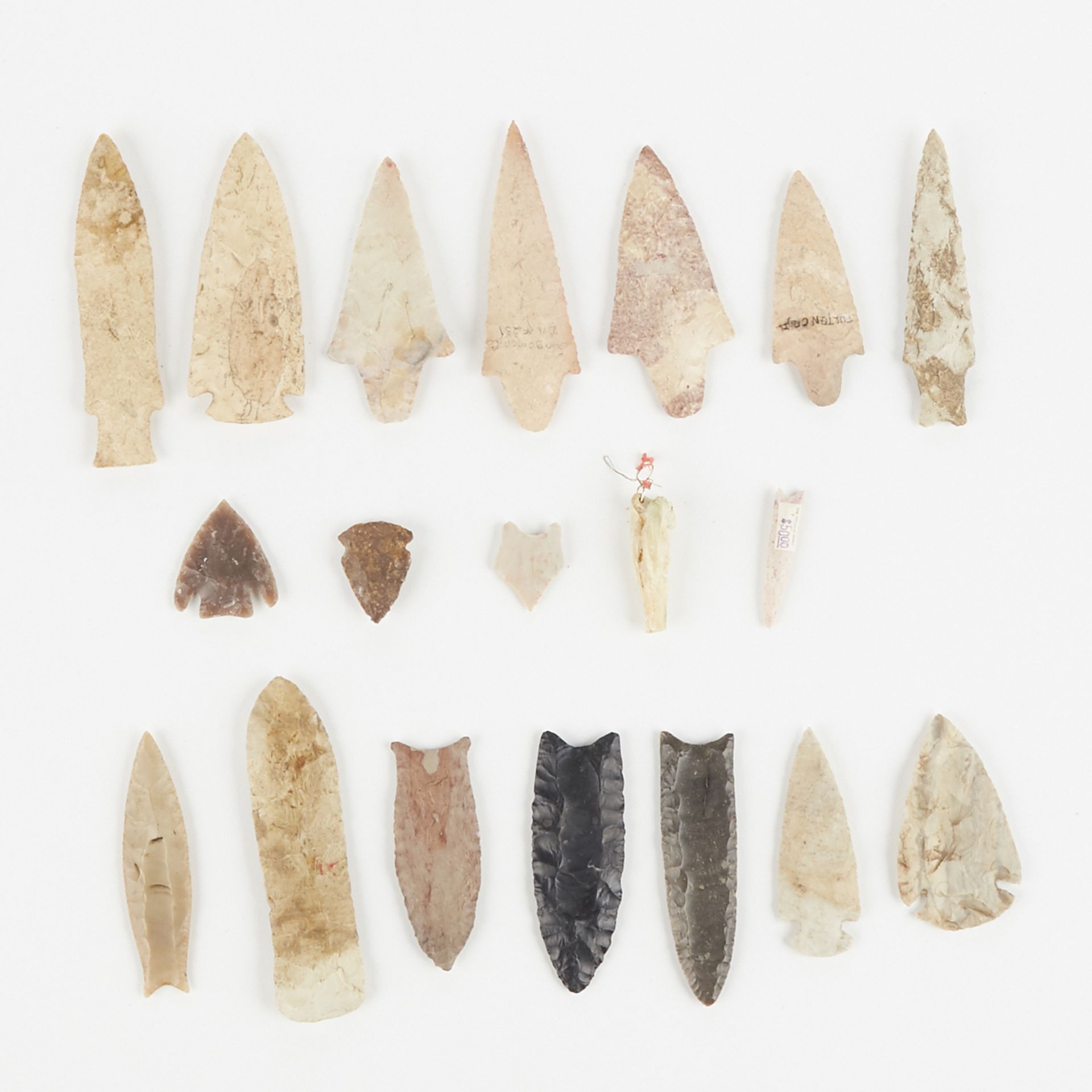 Grp: 18 North American Stone Points Arrowheads - Bild 2 aus 9