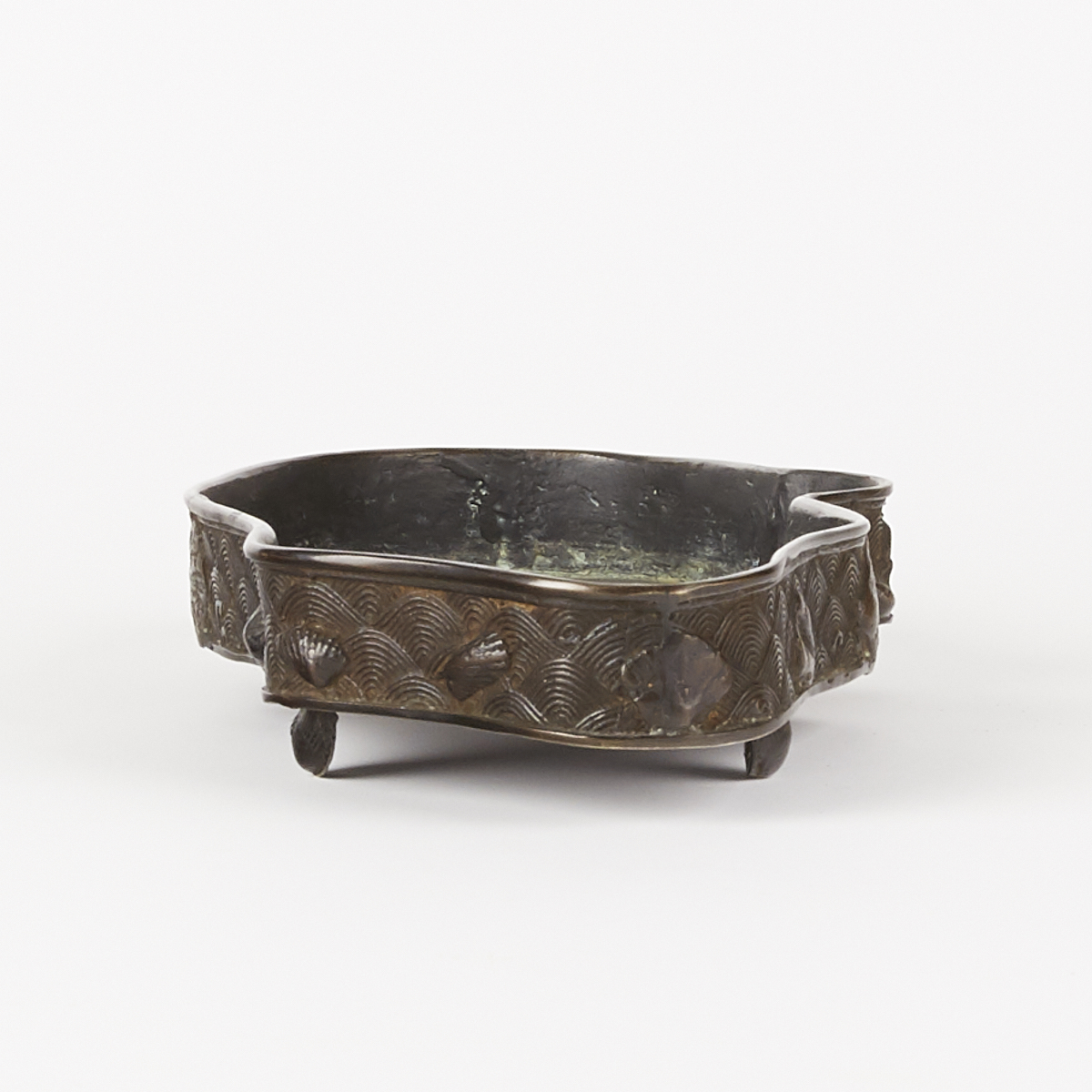 Japanese Bronze Oval Bonsai Tray - Image 5 of 7