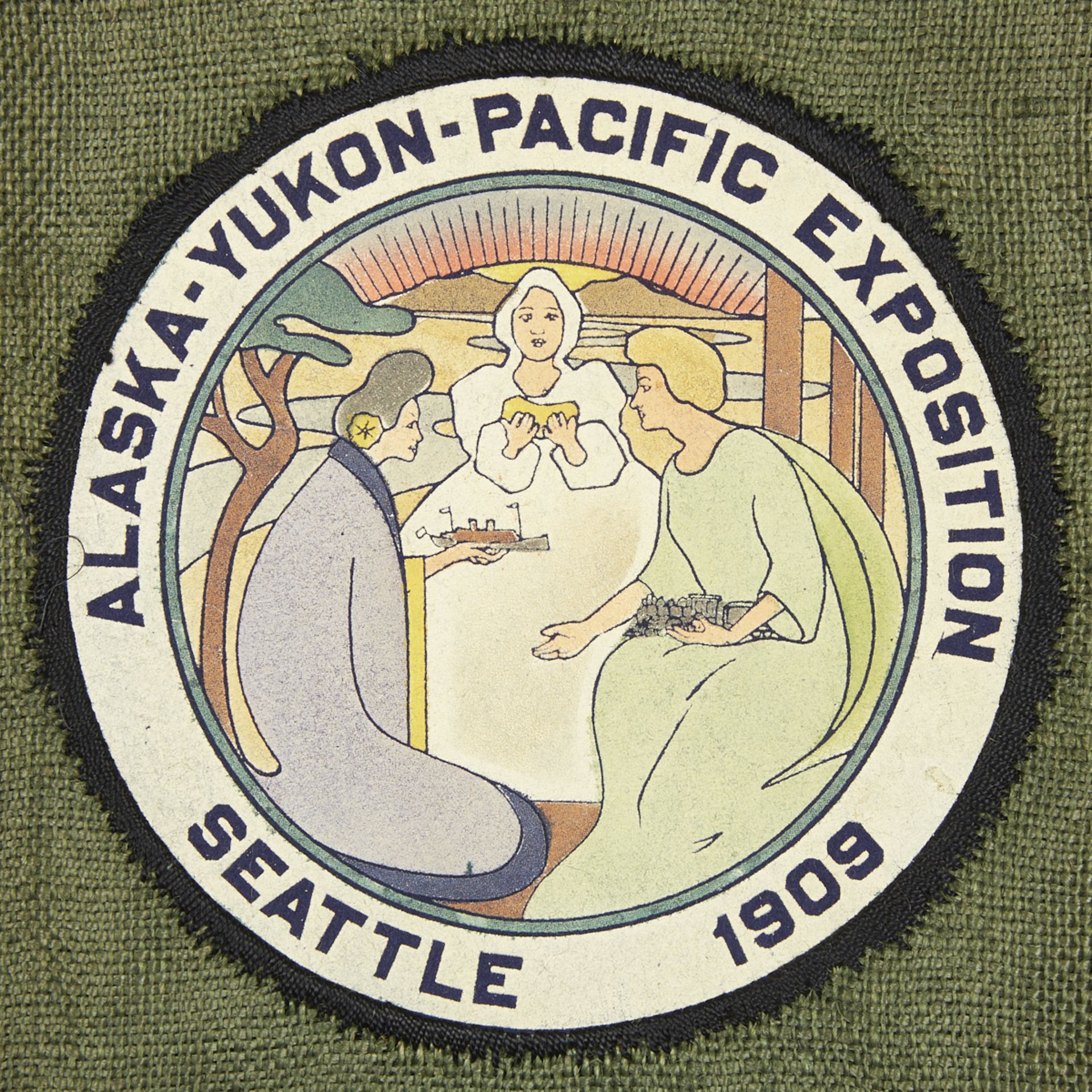 Alaska Yukon Pacific Exposition Seattle 1909 Textile - Bild 3 aus 4