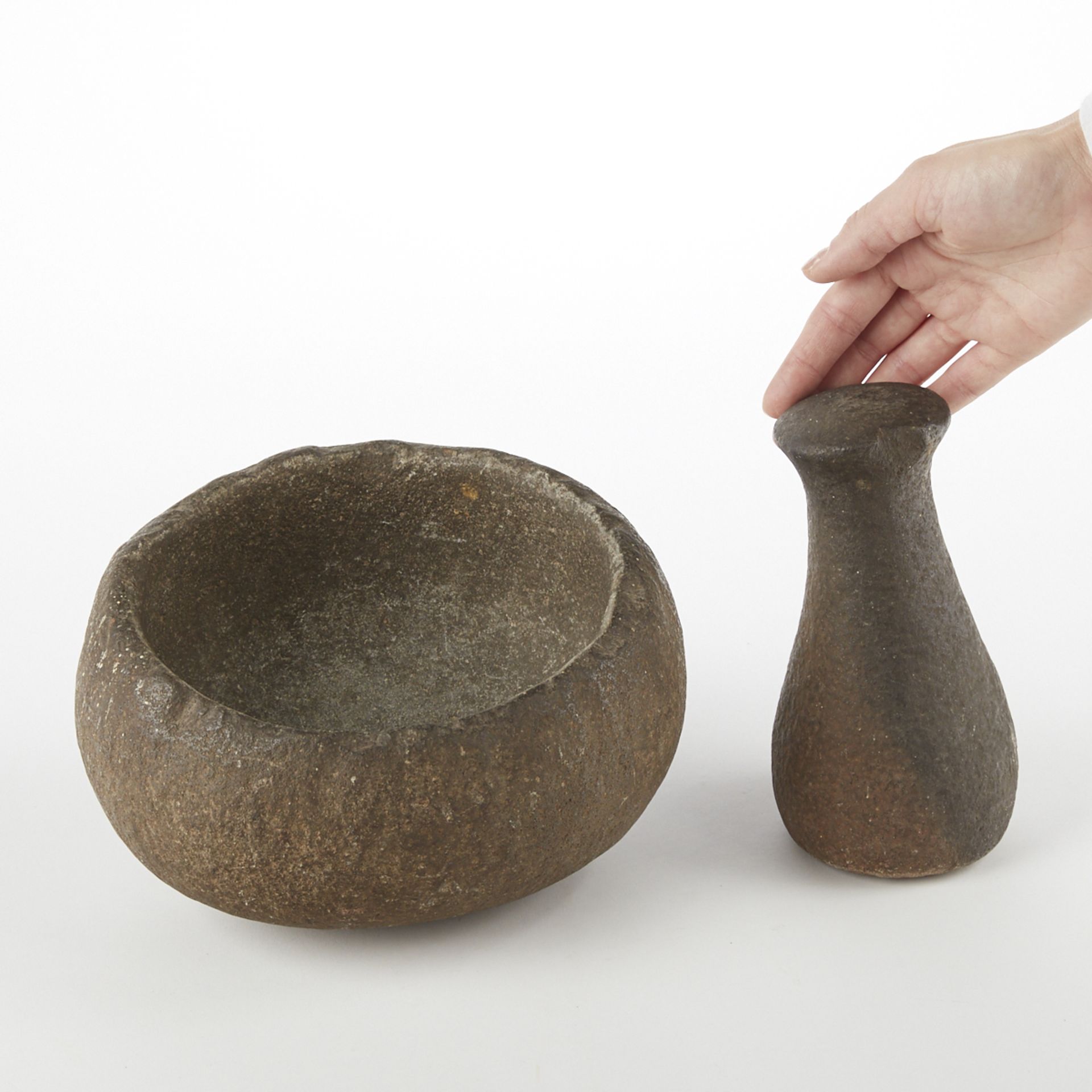 North American Stone Mortar and Pestle - Bild 10 aus 10