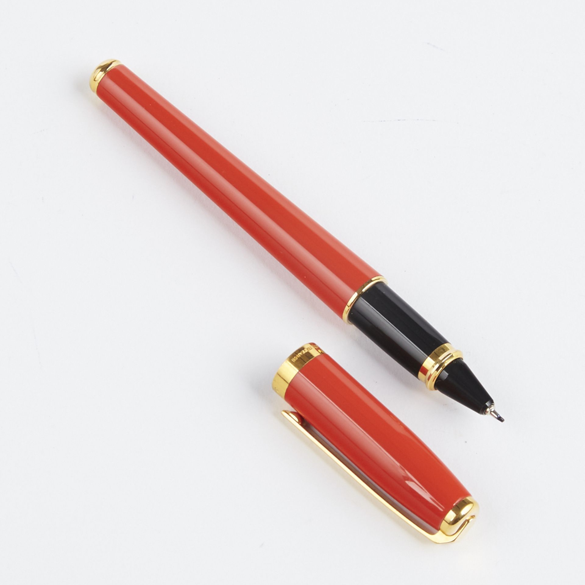 S.T. Dupont Lacquered Ball Point Pen in Coral Red - Bild 4 aus 9