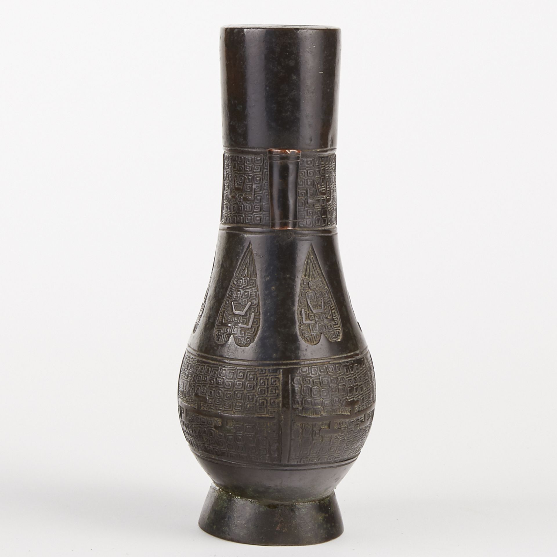 17th c. Chinese Bronze Arrow Vase - Bild 2 aus 6