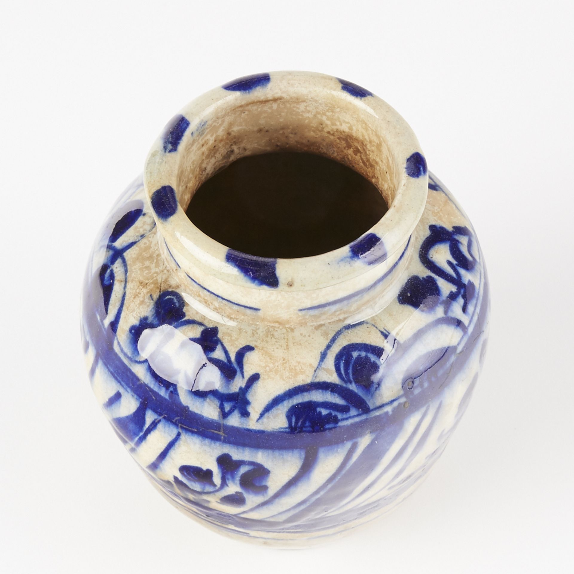 16th/17th c. Iran Persian Mamluk Drug or Spice Jar Vase - Bild 5 aus 6