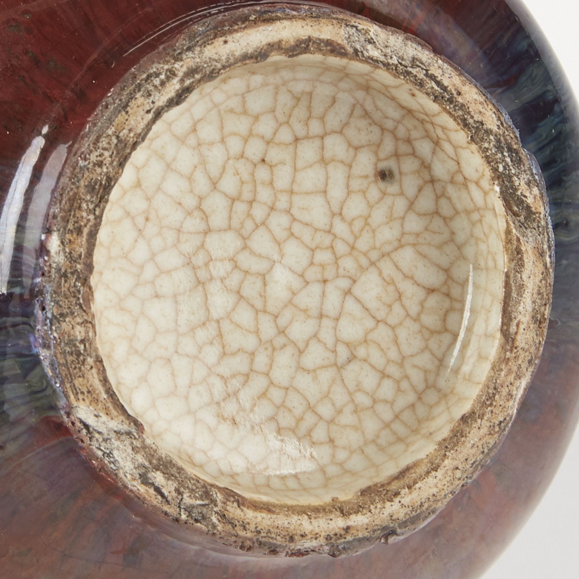 19th c. Chinese Porcelain Flambe Glazed Bottle Vase - Bild 6 aus 6