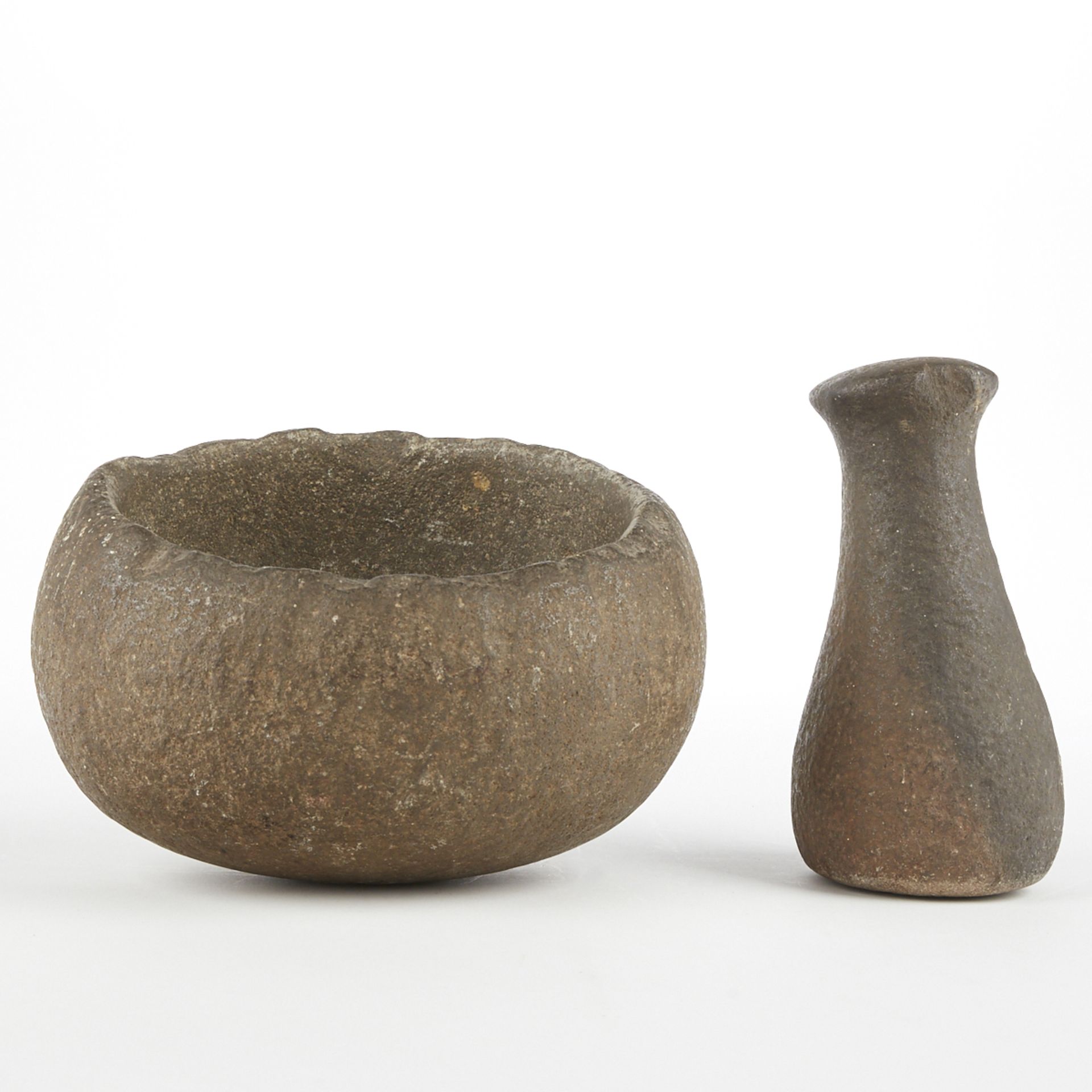 North American Stone Mortar and Pestle