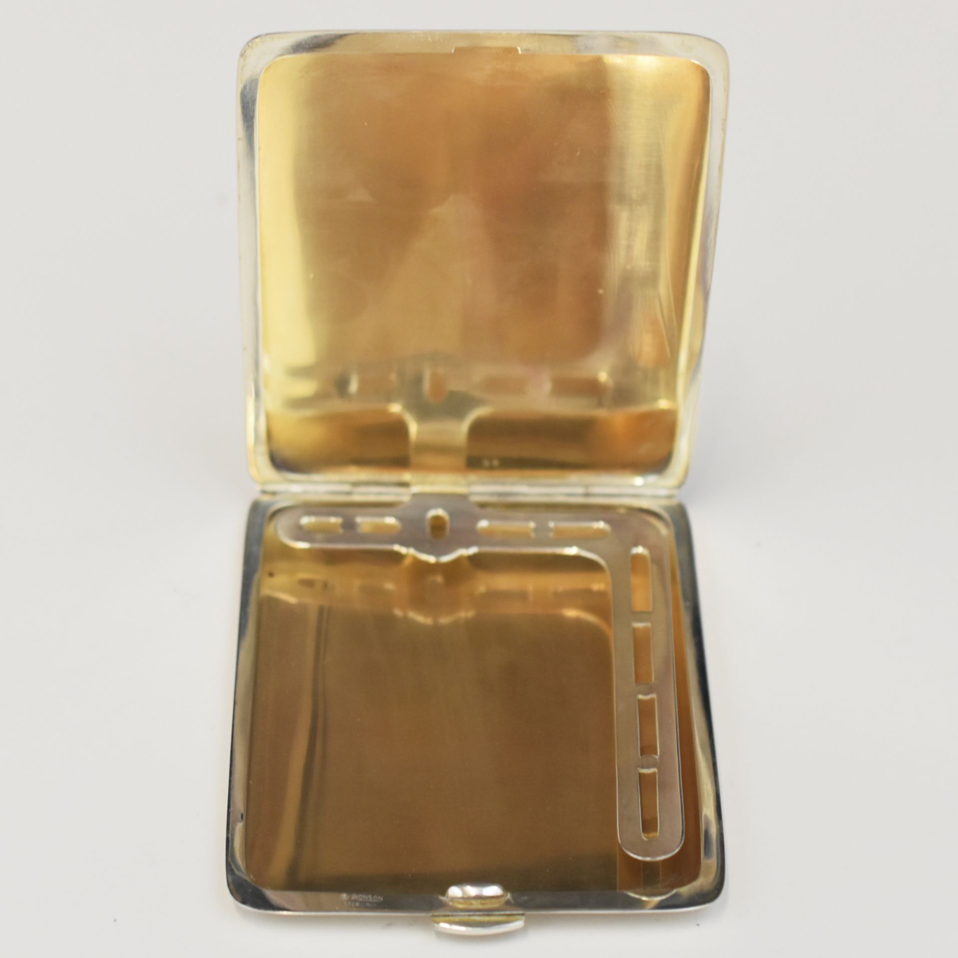 Ronson Sterling Silver Adonis Lighter and Cigarette Case Set - Bild 6 aus 7