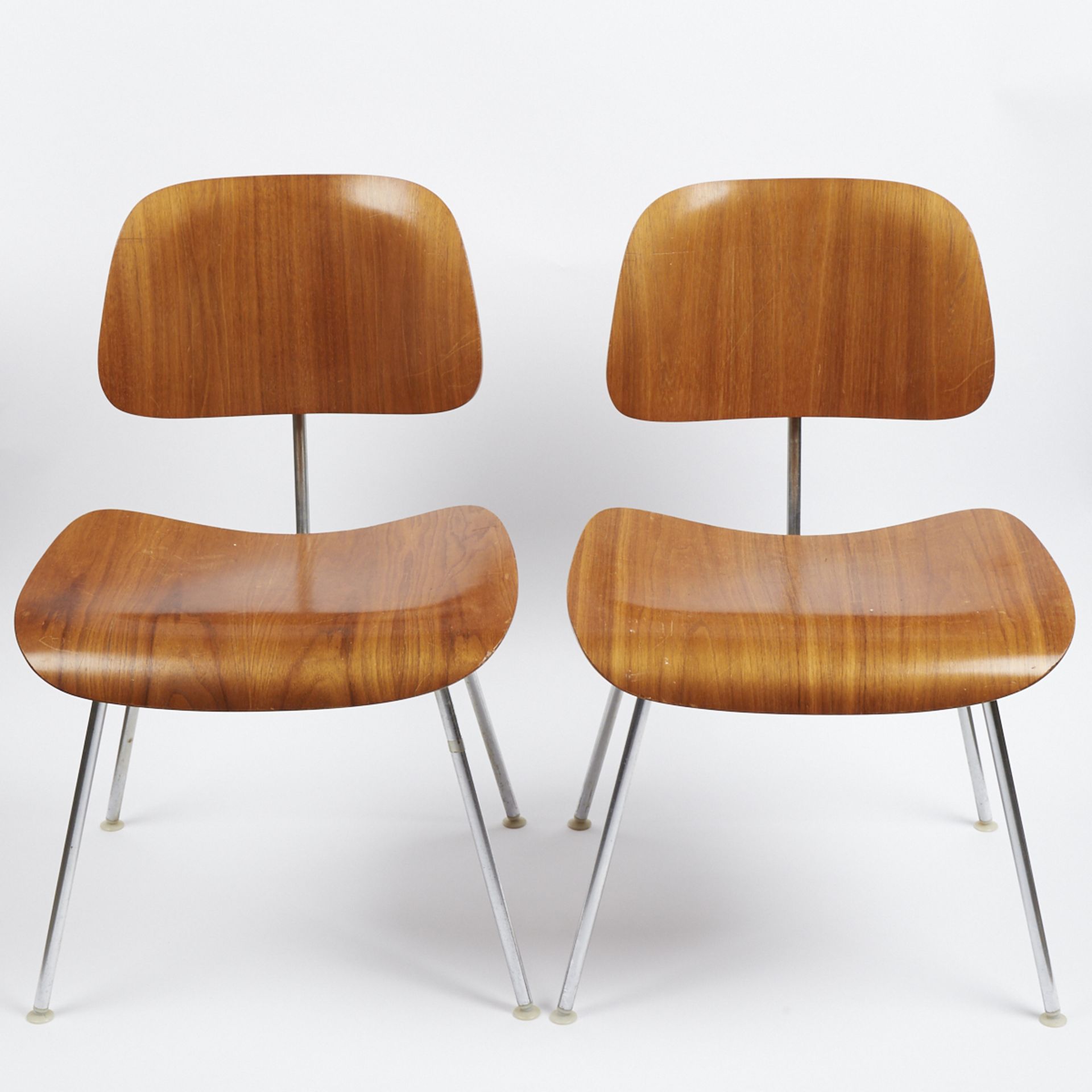 Pair of DCM Eames Herman Miller Chairs