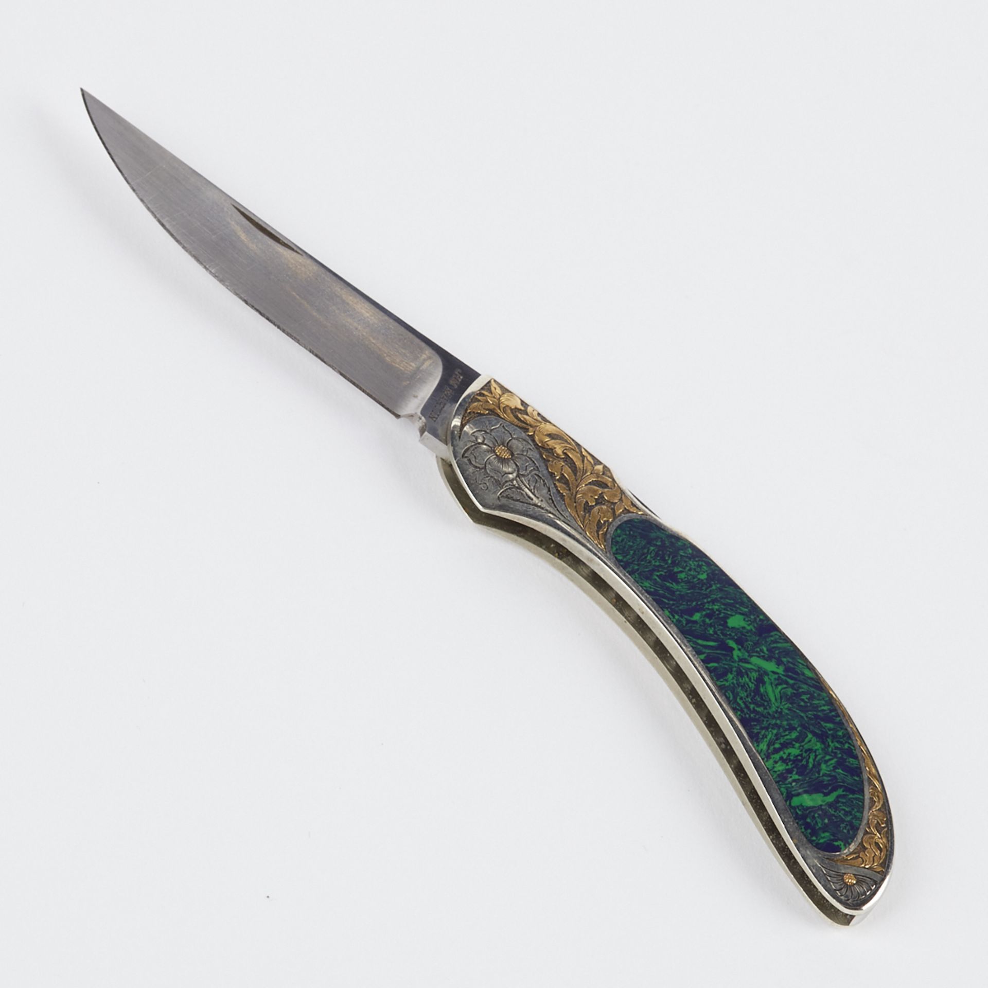 Gil Rudolph Engraved Jim Martin Folding Knife - Bild 2 aus 5