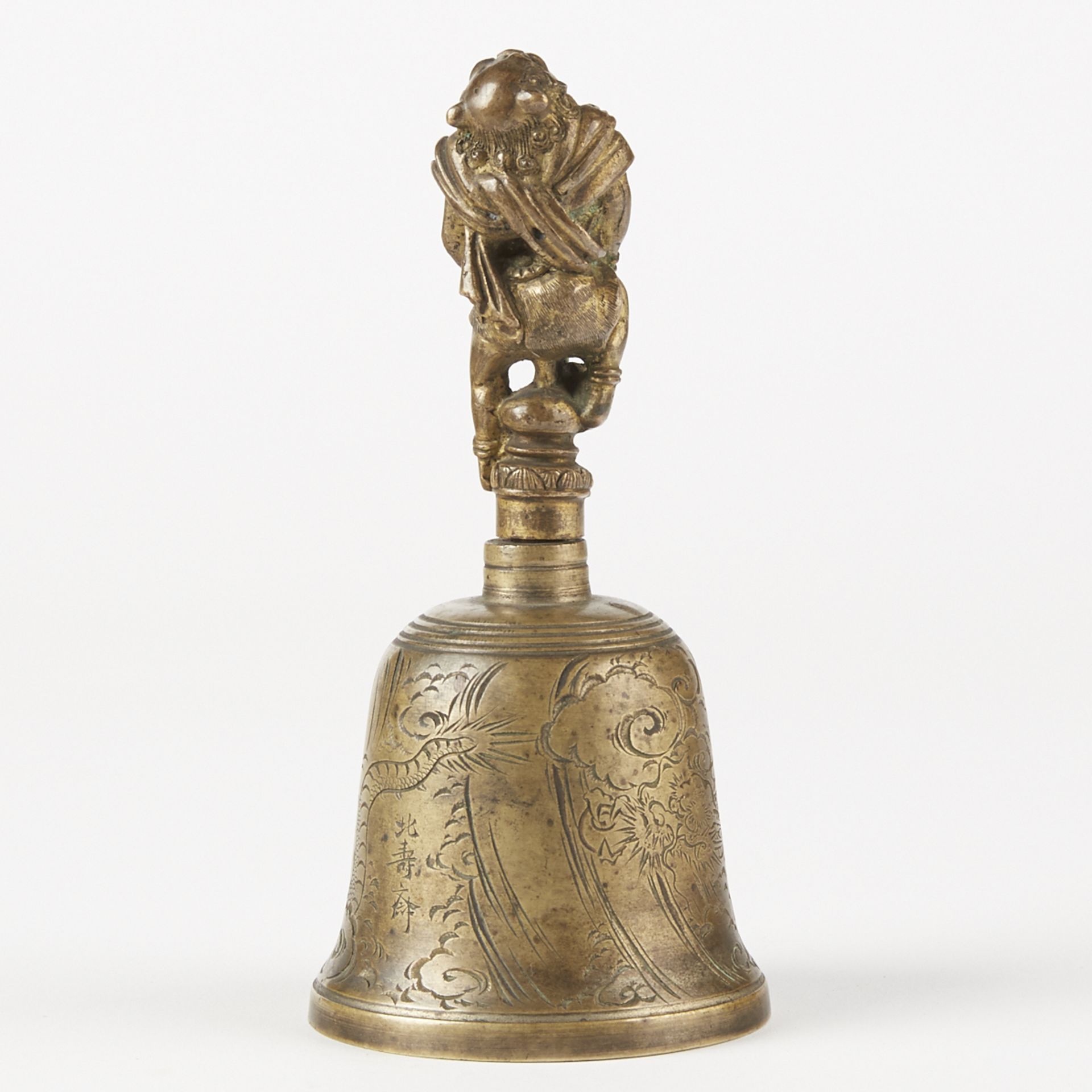 Japanese Bronze Oni Bell Okimono - Signed - Bild 3 aus 7