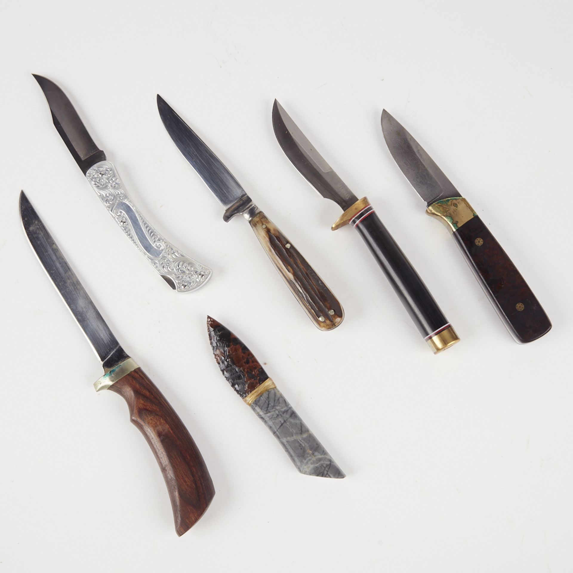 Grp: 6 Hunting Knives - Marble's - Ithaca Gun - Buck - Bild 2 aus 9