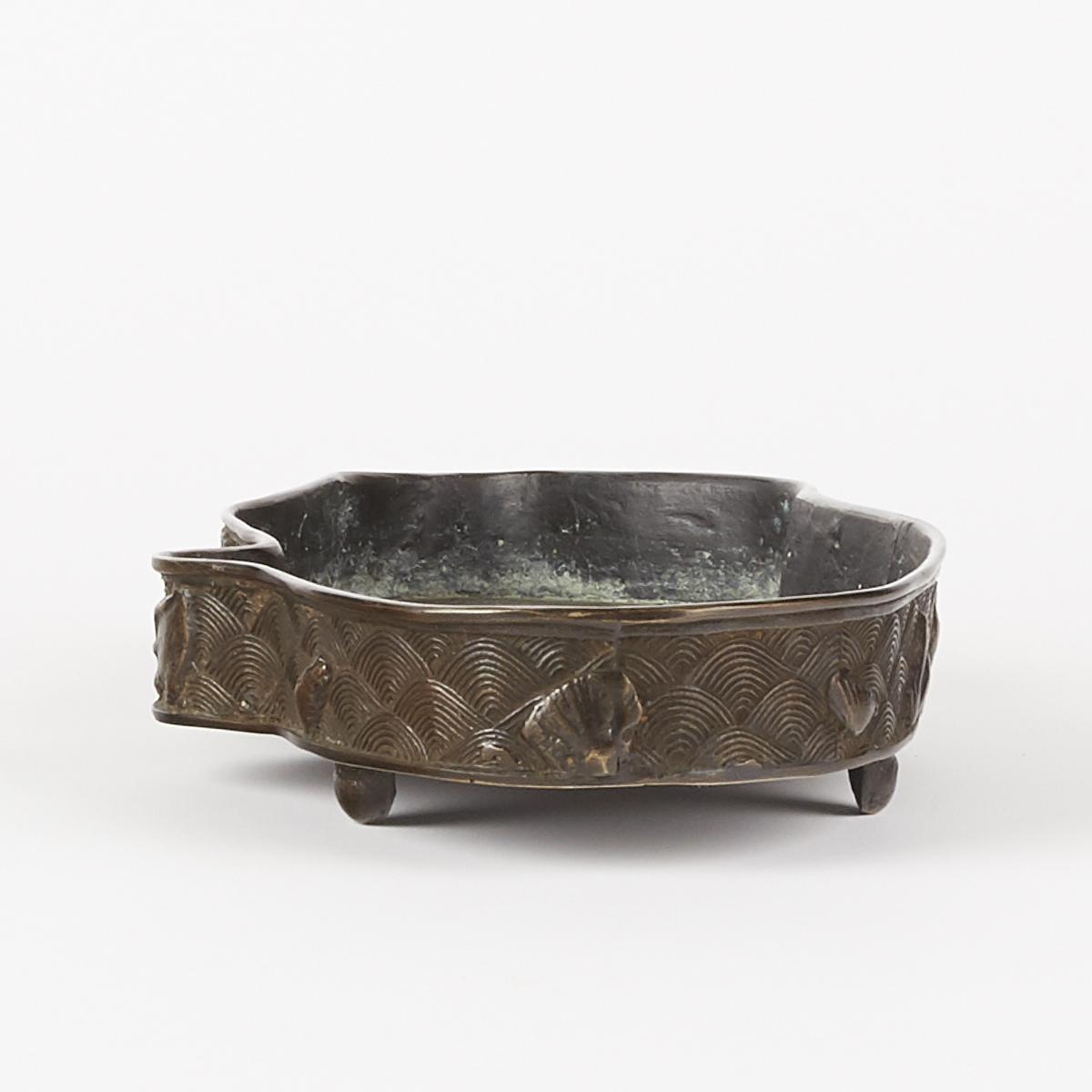 Japanese Bronze Oval Bonsai Tray - Image 3 of 7