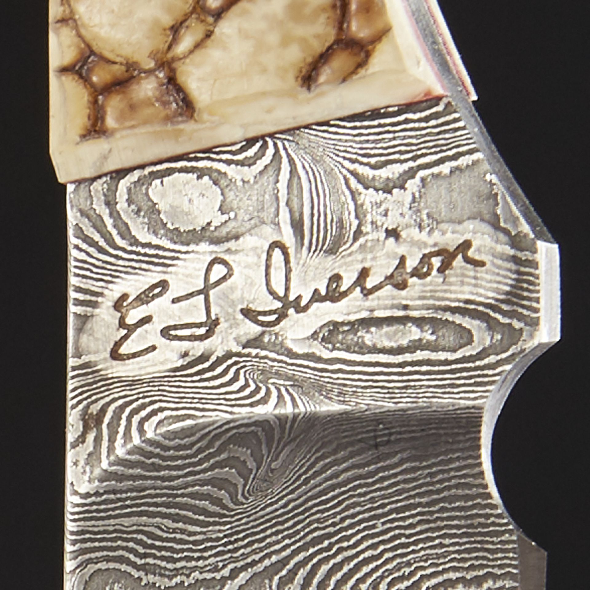 Grp: 3 E. L. Iverson Knives w/ Folding Knives Meteorite Ruby - Bild 9 aus 9