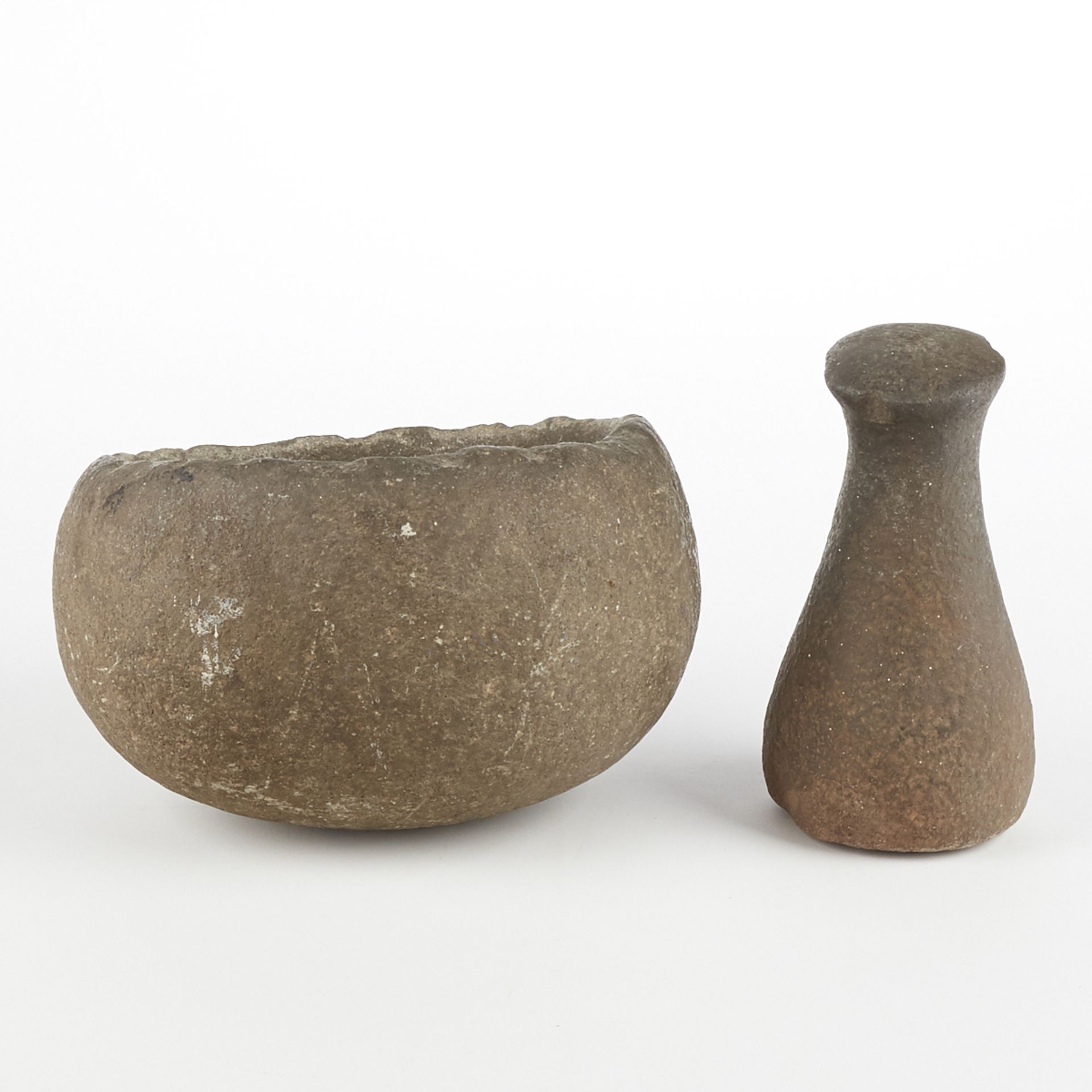 North American Stone Mortar and Pestle - Bild 3 aus 10