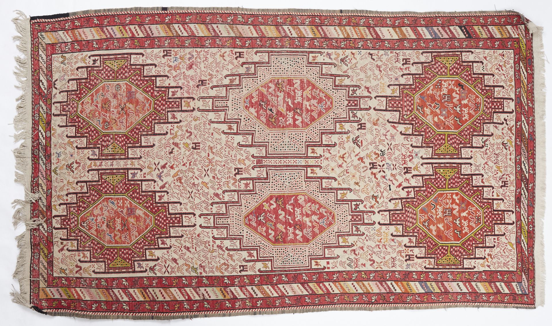 Caucasian Kilim Rug Textile