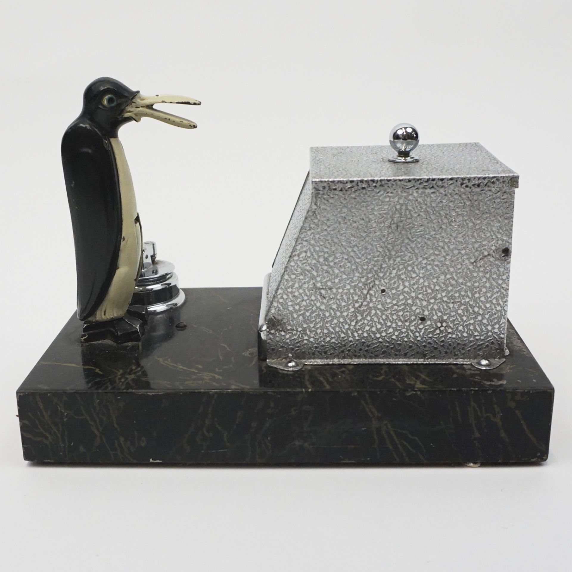 Ronson Pik-A-Cig Penguin "New Yorker" Table Lighter - Bild 3 aus 6
