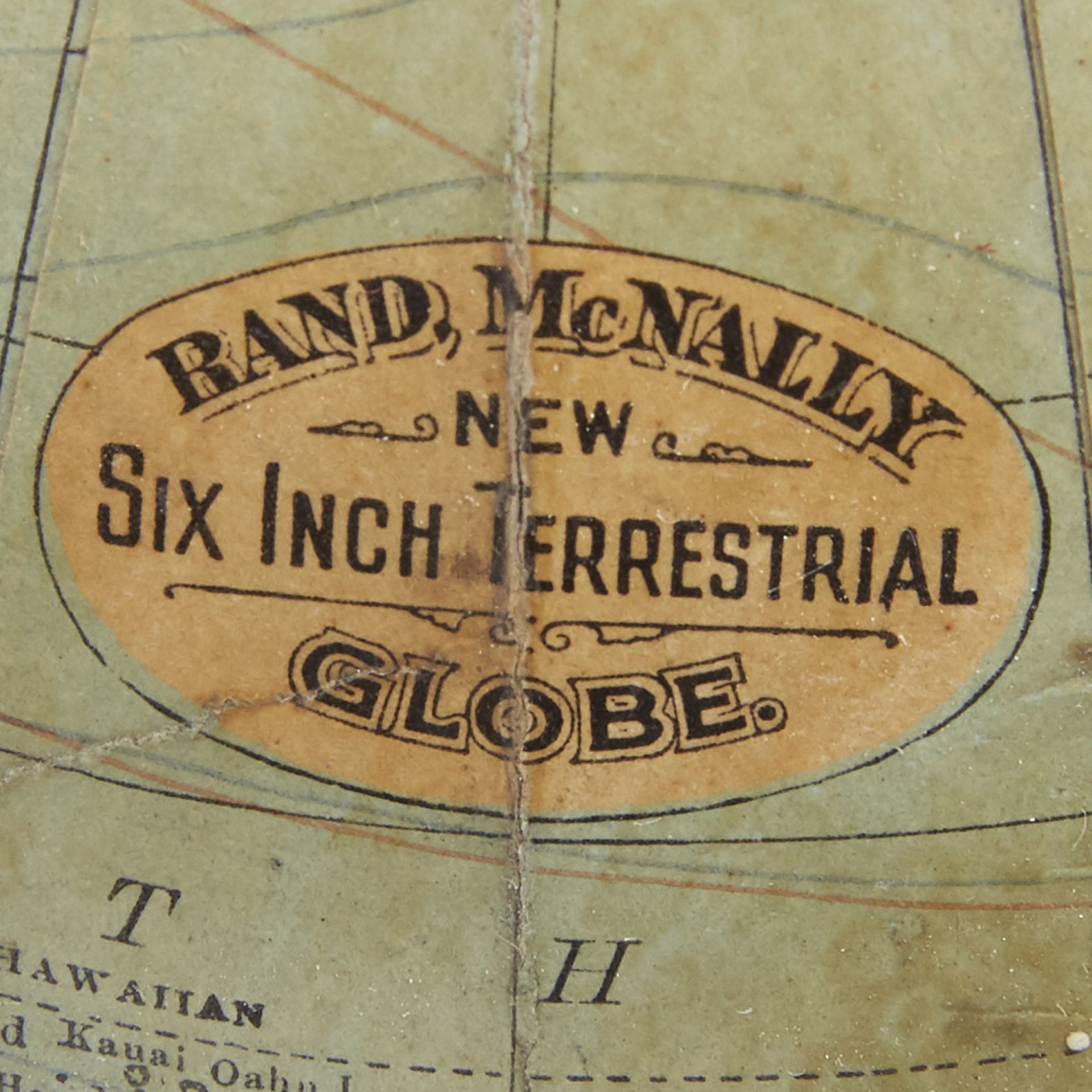 Rand McNally's 1892 1st Marketed School Earth Globe - Bild 5 aus 7