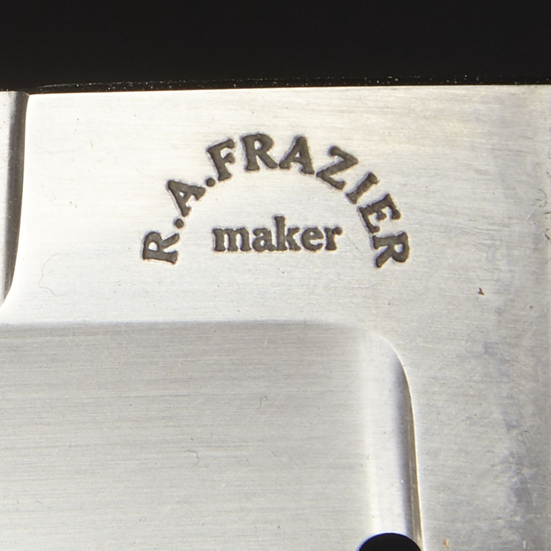 Pair of R. A. (Ronald) Frazier Drop Point Fixed Blade Steel Knives - Bild 5 aus 6