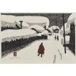 Kiyoshi Saito "Snow Country" Japanese Woodblock Print