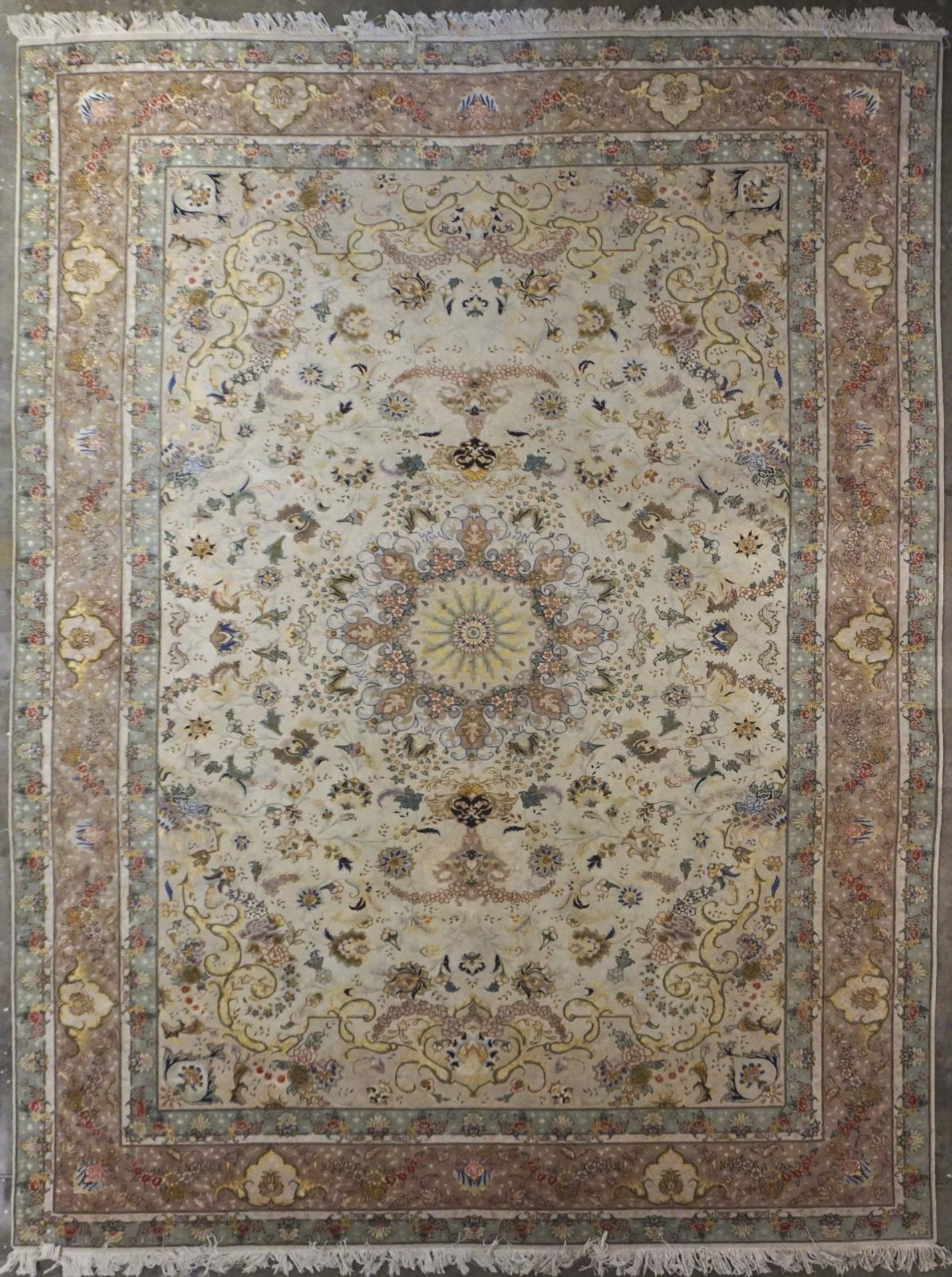 Large Persian Silk Rug Carpet