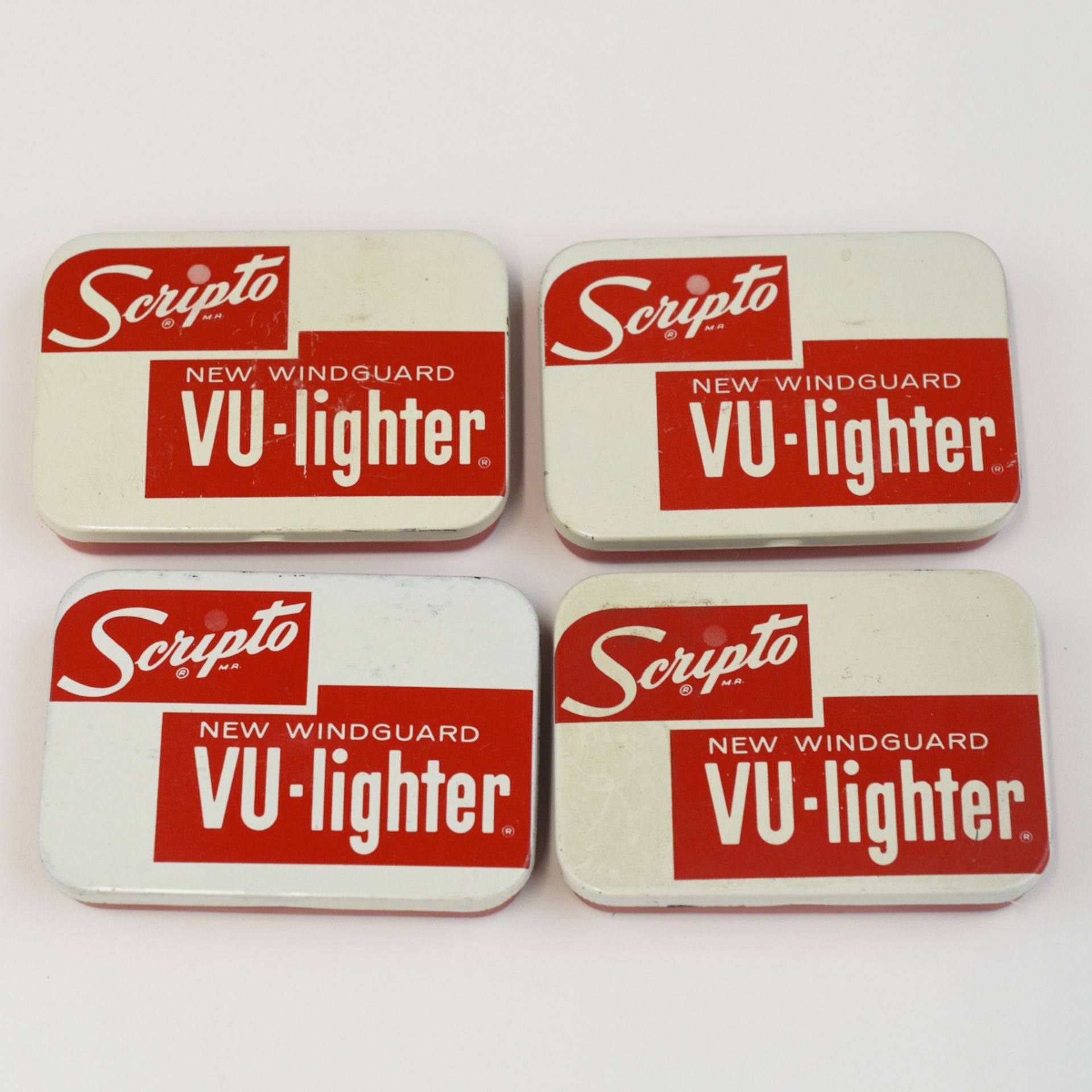 Grp: Scripto Windguard Vu-Lighters w/ Tin - Bild 4 aus 5