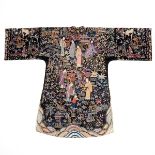 Early 20th c. Chinese Embroidered Silk Robe