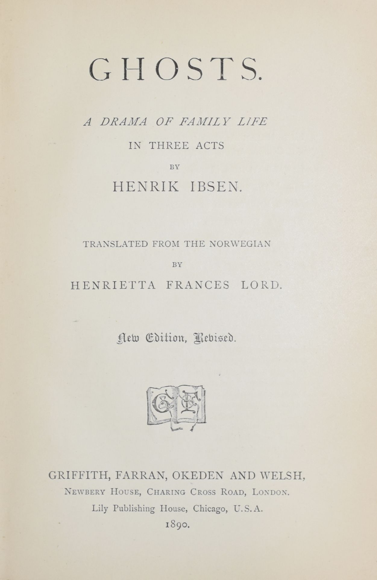 Henrik Ibsen "Nora: A Doll's House" "Ghosts" Inscribed - Bild 6 aus 8