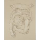 Paul Cadmus Male Nude Crayon Sketch
