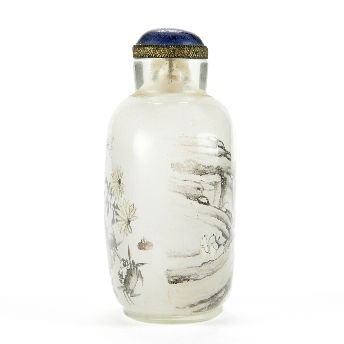 Grp: 2 Chinese Inside Painted Glass Snuff Bottles - Image 3 of 14