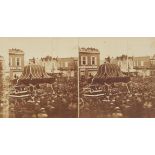 Ridgway Glover Lincoln's Funeral Procession Stereoview Photograph