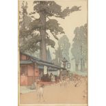 Hiroshi Yoshida "Kasuga Shrine" Woodblock Print