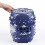 19th c. Chinese Porcelain Child's Garden Seat Barrel