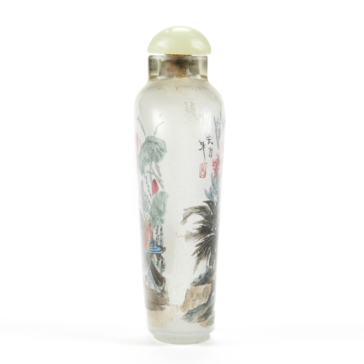 Grp: 2 Chinese Inside Painted Glass Snuff Bottles - Image 10 of 14