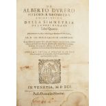 Albrecht Durer "Della Simmetria Dei Corpi Humani" 1591