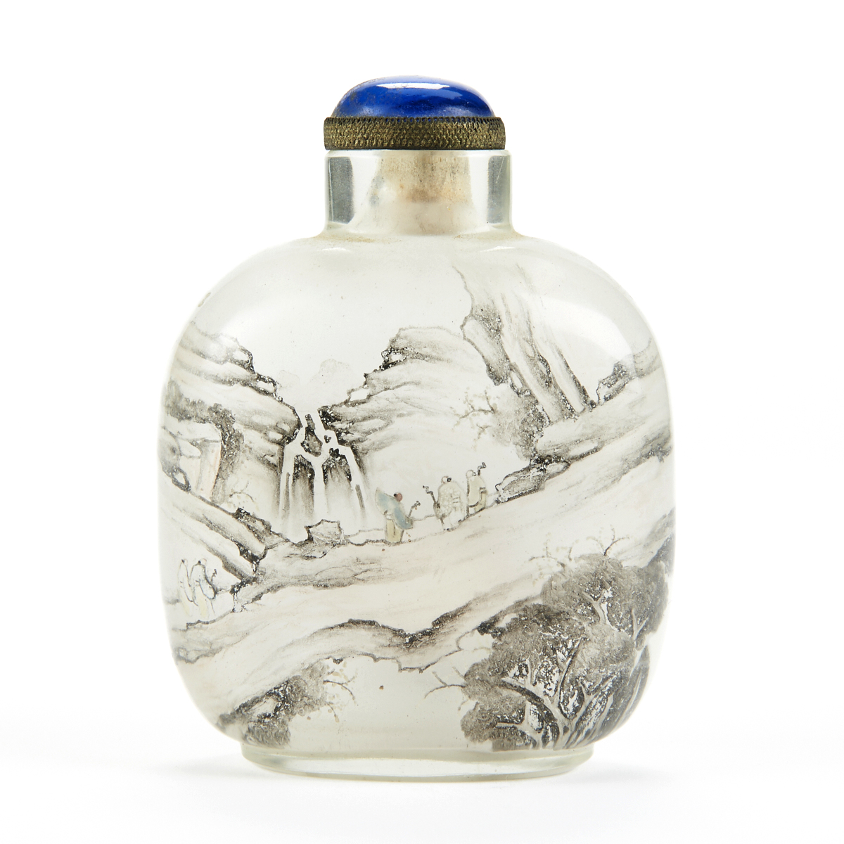Grp: 2 Chinese Inside Painted Glass Snuff Bottles - Image 2 of 14